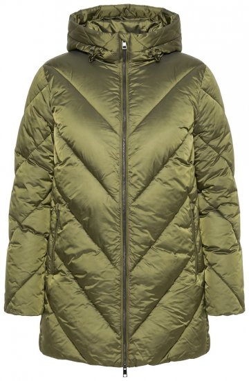 Ulla Popken 852023 Abrigo acolchado Verde oliva - Abrigos - Abrigos de talla grande