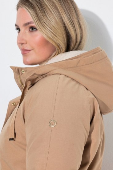 Ulla Popken 852028 Parka Beige - Abrigos - Abrigos de talla grande
