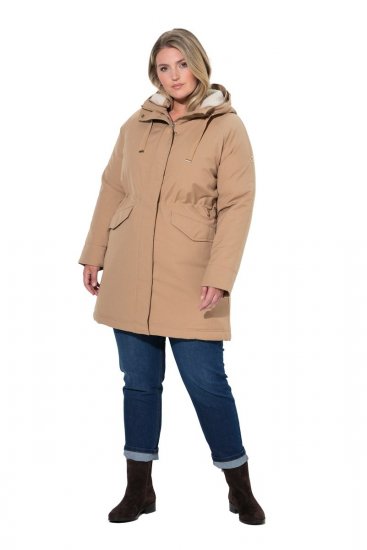 Ulla Popken 852028 Parka Beige - Abrigos - Abrigos de talla grande