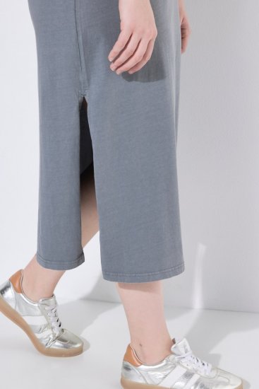 Ulla Popken 852218 Vestido midi de manga corta Gris - Vestidos midi - Vestidos midi de talla grande