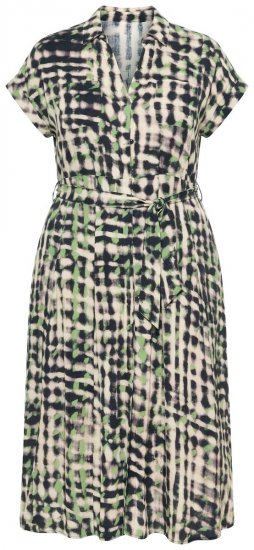 Ulla Popken 852257 Vestido largo estampado Topo - Vestidos maxi - Vestidos largos en tallas grandes