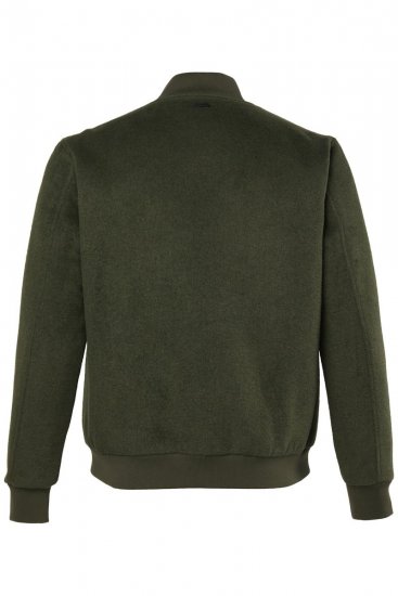 JP1880 852294 Chaqueta en mezcla de lana con cuello alto Verde caqui - Chaquetas - Chaquetas Tallas Grandes 2XL-8XL