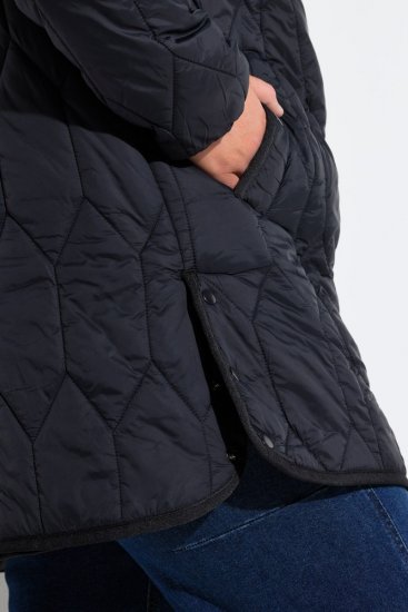 Ulla Popken 852413 Chaqueta acolchada Negro - Chaquetas - Chaquetas para mujer en tallas grandes