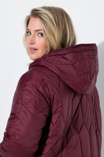 Ulla Popken 852413 Chaqueta acolchada Ciruela - Chaquetas - Chaquetas para mujer en tallas grandes