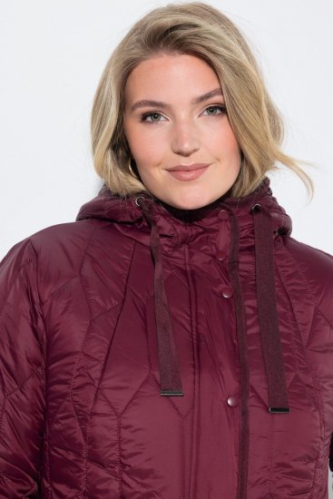 Ulla Popken 852413 Chaqueta acolchada Ciruela - Chaquetas - Chaquetas para mujer en tallas grandes