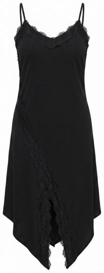 Ulla Popken 852636 Vestido cruzado Negro - Vestidos de punto jersey - 
