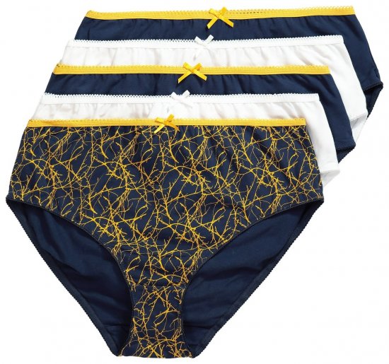 Ulla Popken 852670 Bragas pack de 5 Azul marino - Bragas - 