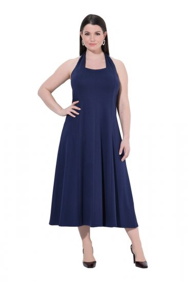 Ulla Popken 852680 Vestido de noche Azul marino - Vestidos de noche - Vestidos de fiesta de gran talla
