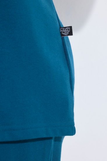 Ulla Popken 852710 Jersey de estar en casa de manga larga Petróleo - Pijamas/ropa de estar en casa - 