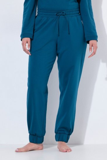 Ulla Popken 852725 Pantalón de estar en casa Petróleo - Pijamas/ropa de estar en casa - 