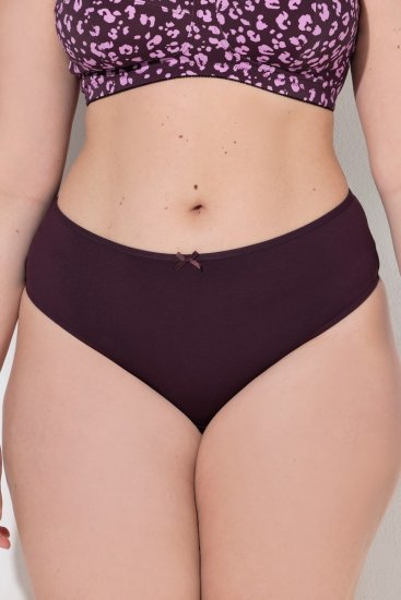 Ulla Popken 852758 Tangas con estampado pack de 5 Ciruela - Bragas - 