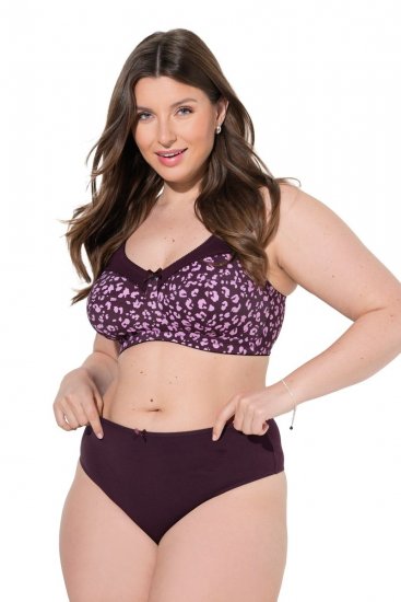 Ulla Popken 852758 Tangas con estampado pack de 5 Ciruela - Bragas - 