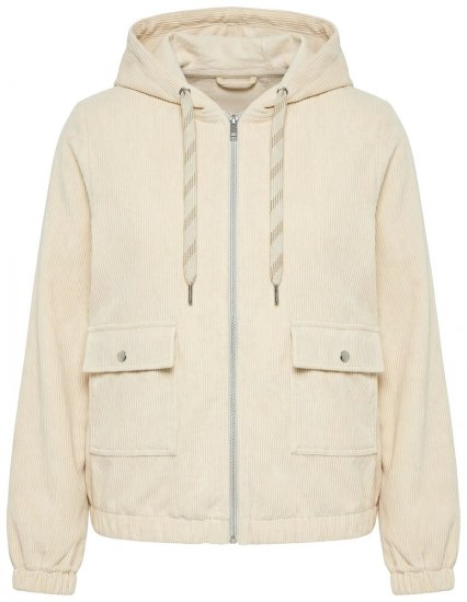 Ulla Popken 852802 Chaqueta de pana Blanco roto - Chaquetas - Chaquetas para mujer en tallas grandes