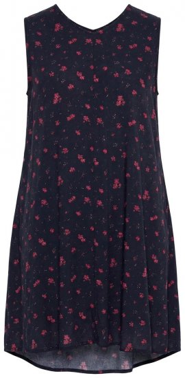 Ulla Popken 852824 Vestido de flores Negro - Vestidos de verano - Vestidos de verano tallas grandes