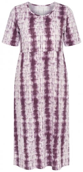 Ulla Popken 852854 Vestido midi de rayas Marrón - Vestidos midi - Vestidos midi de talla grande