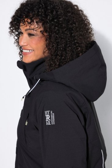 Ulla Popken 852901 Abrigo técnico Negro - Abrigos - Abrigos de talla grande