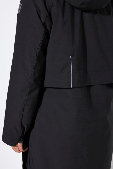 Ulla Popken 852901 Abrigo técnico Negro - Abrigos - Abrigos de talla grande