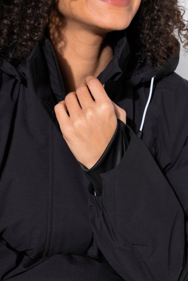 Ulla Popken 852901 Abrigo técnico Negro - Abrigos - Abrigos de talla grande