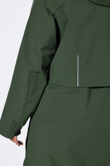 Ulla Popken 852901 Abrigo técnico Verde oliva - Abrigos - Abrigos de talla grande