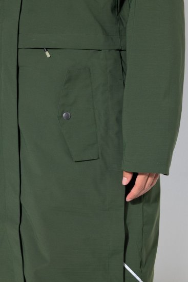 Ulla Popken 852901 Abrigo técnico Verde oliva - Abrigos - Abrigos de talla grande