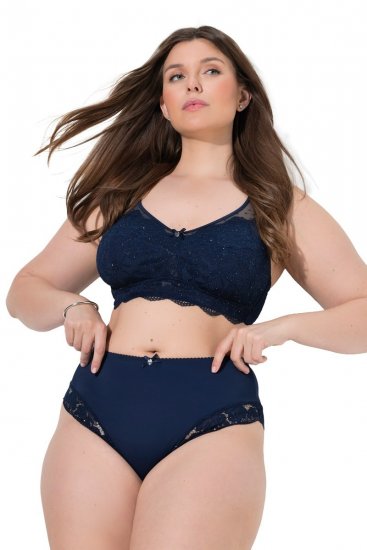 Ulla Popken 852930 Bragas con encaje Azul marino - Bragas - 