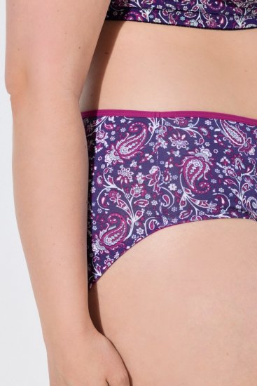 Ulla Popken 852935 Bragas de flores pack de 5 Azul real - Bragas - 