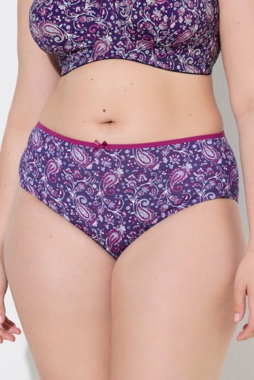 Ulla Popken 852935 Bragas de flores pack de 5 Azul real - Bragas - 