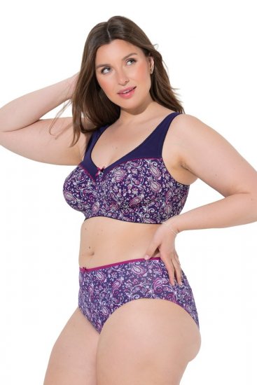 Ulla Popken 852935 Bragas de flores pack de 5 Azul real - Bragas - 