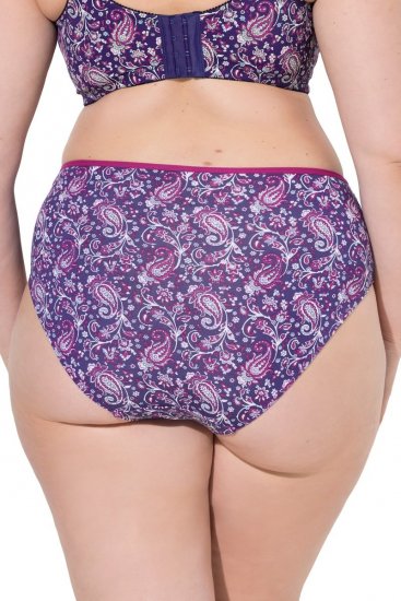 Ulla Popken 852935 Bragas de flores pack de 5 Azul real - Bragas - 