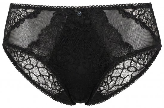 Ulla Popken 853040 Bóxer con encaje Negro - Bragas - 