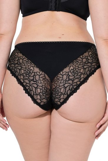 Ulla Popken 853040 Bóxer con encaje Negro - Bragas - 