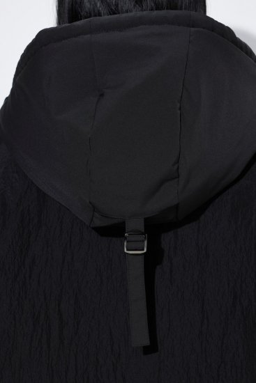 Ulla Popken 853351 Chaqueta acolchada Sympatex impermeable con capucha Negro - Chaquetas - Chaquetas para mujer en tallas grandes