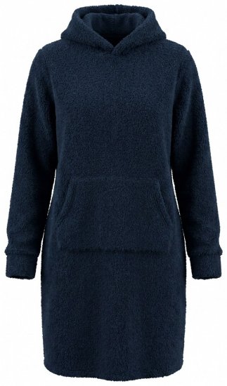 Ulla Popken 853353 Vestido de estar en casa con capucha Azul marino - Pijamas/ropa de estar en casa - 