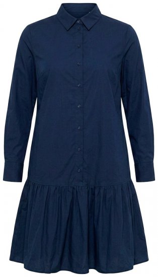 Ulla Popken 853457 Vestido de manga larga Azul marino - Vestidos midi - Vestidos midi de talla grande