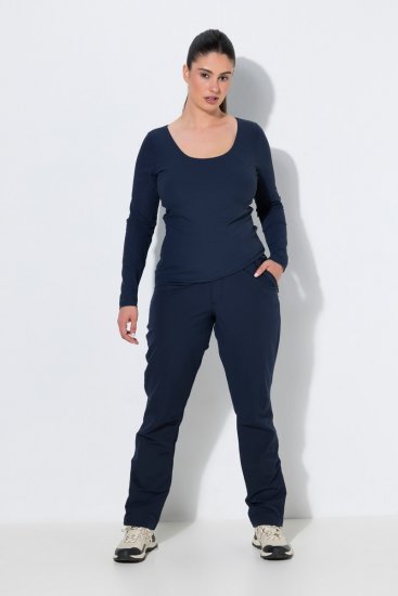 Ulla Popken 853530 Pantalón de senderismo ultraligero Azul marino - Ropa de exterior - 