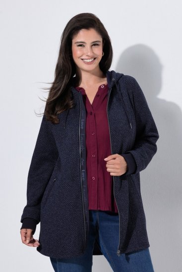 Ulla Popken 853577 Chaqueta polar Azul marino - Chaquetas - Chaquetas para mujer en tallas grandes