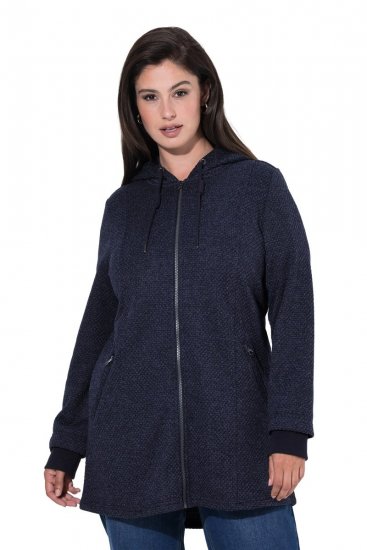Ulla Popken 853577 Chaqueta polar Azul marino - Chaquetas - Chaquetas para mujer en tallas grandes