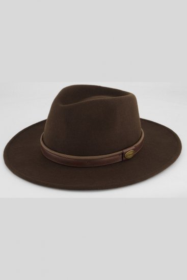 JP1880 853626 Sombrero de lana Marrón oscuro - Sombreros - 