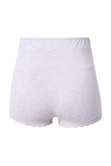 Ulla Popken 853631 Bragas premamá con encaje Gris jaspeado - Bragas - 