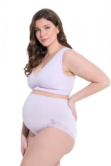 Ulla Popken 853640 Bragas premamá con encaje Rosa palo - Bragas - 