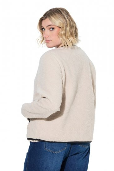 Ulla Popken 853685 Chaqueta teddy Champán - Chaquetas - Chaquetas para mujer en tallas grandes