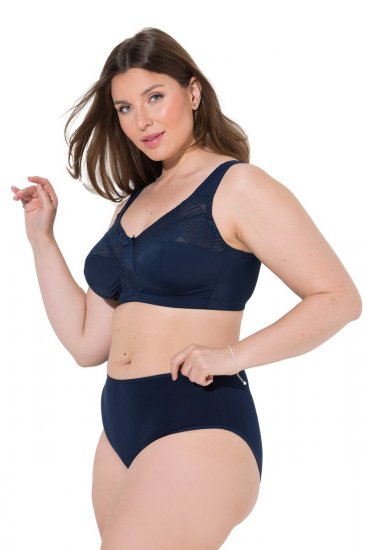 Ulla Popken 853698 Bragas con encaje pack de 5 Negro - Bragas - 