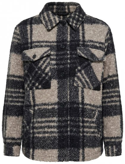 Ulla Popken 853709 Chaqueta teddy Beige - Chaquetas - Chaquetas para mujer en tallas grandes