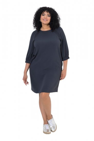 Ulla Popken 853946 Vestido con manga 3/4 Verde oliva - Vestidos - Vestidos para todas las tallas