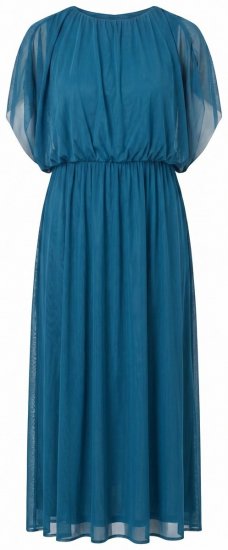Ulla Popken 854031 Vestido largo sin mangas Petróleo - Vestidos maxi - Vestidos largos en tallas grandes