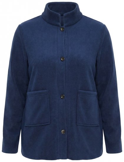 Ulla Popken 854200 Chaqueta polar Azul marino - Chaquetas - Chaquetas para mujer en tallas grandes