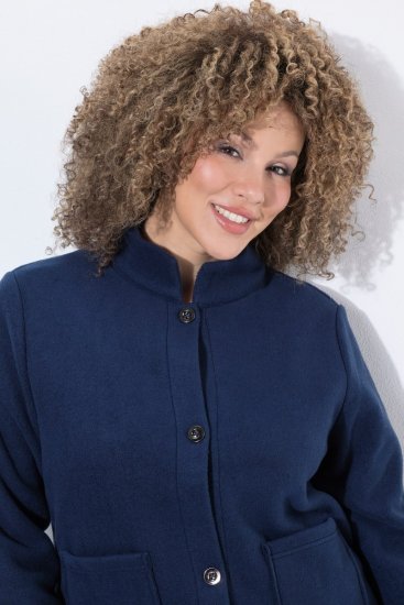 Ulla Popken 854200 Chaqueta polar Azul marino - Chaquetas - Chaquetas para mujer en tallas grandes