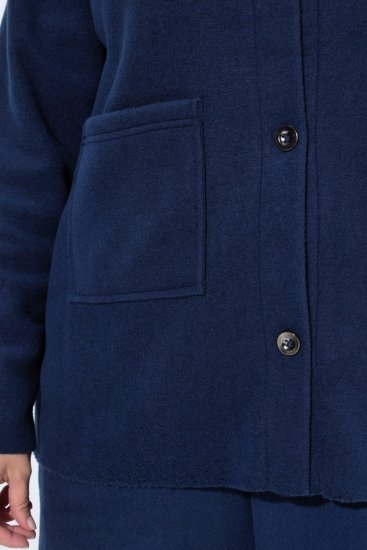 Ulla Popken 854200 Chaqueta polar Azul marino - Chaquetas - Chaquetas para mujer en tallas grandes