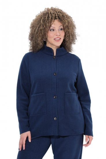 Ulla Popken 854200 Chaqueta polar Azul marino - Chaquetas - Chaquetas para mujer en tallas grandes
