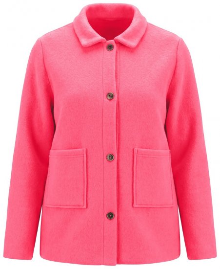 Ulla Popken 854200 Chaqueta polar Rosa - Chaquetas - Chaquetas para mujer en tallas grandes